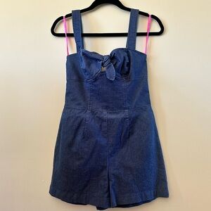NWT Betsy Johnson Denim Romper Size 6